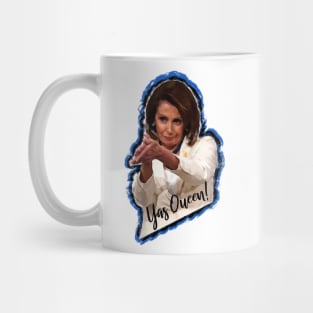 Yas Queen Nancy Pelosi Clap Meme Sticker Gifts Mug